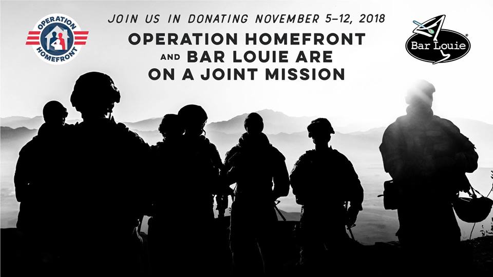 Veterans Day with Bar Louie and Operation Homefront Walden Galleria