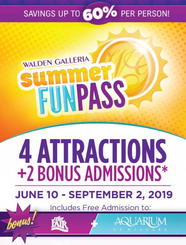 Walden Galleria's 2019 Summer Fun Pass! Walden Galleria
