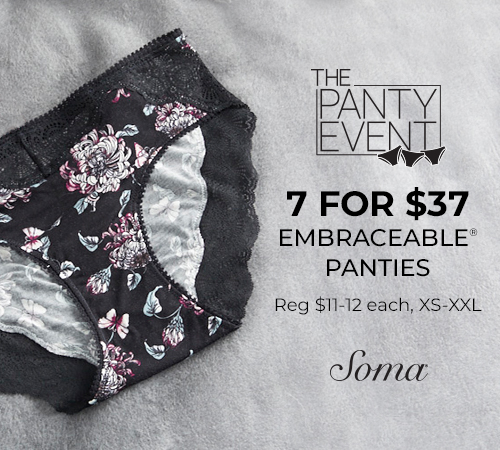 7 for $37 Embraceable Panties - Walden Galleria