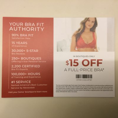 Get $15 OFF any Soma bra! - Walden Galleria