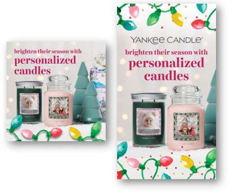 yankee personalized candles