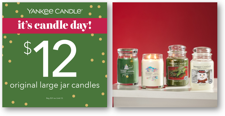 Large yankee deals candle sale