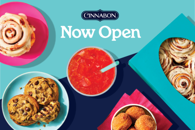 Cinnabon Now Open Website Home Page Feature Image