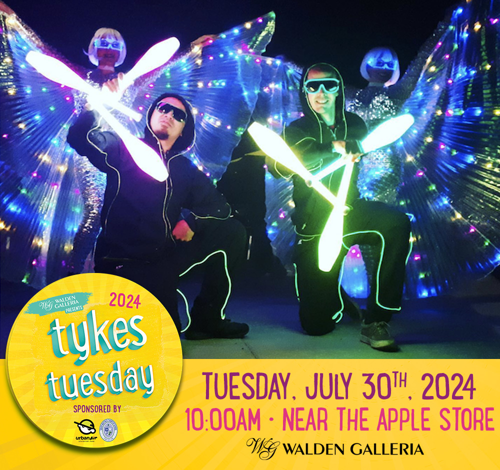 Tykes Tuesday Summer Kids Club LED Juggling Social Image 2024