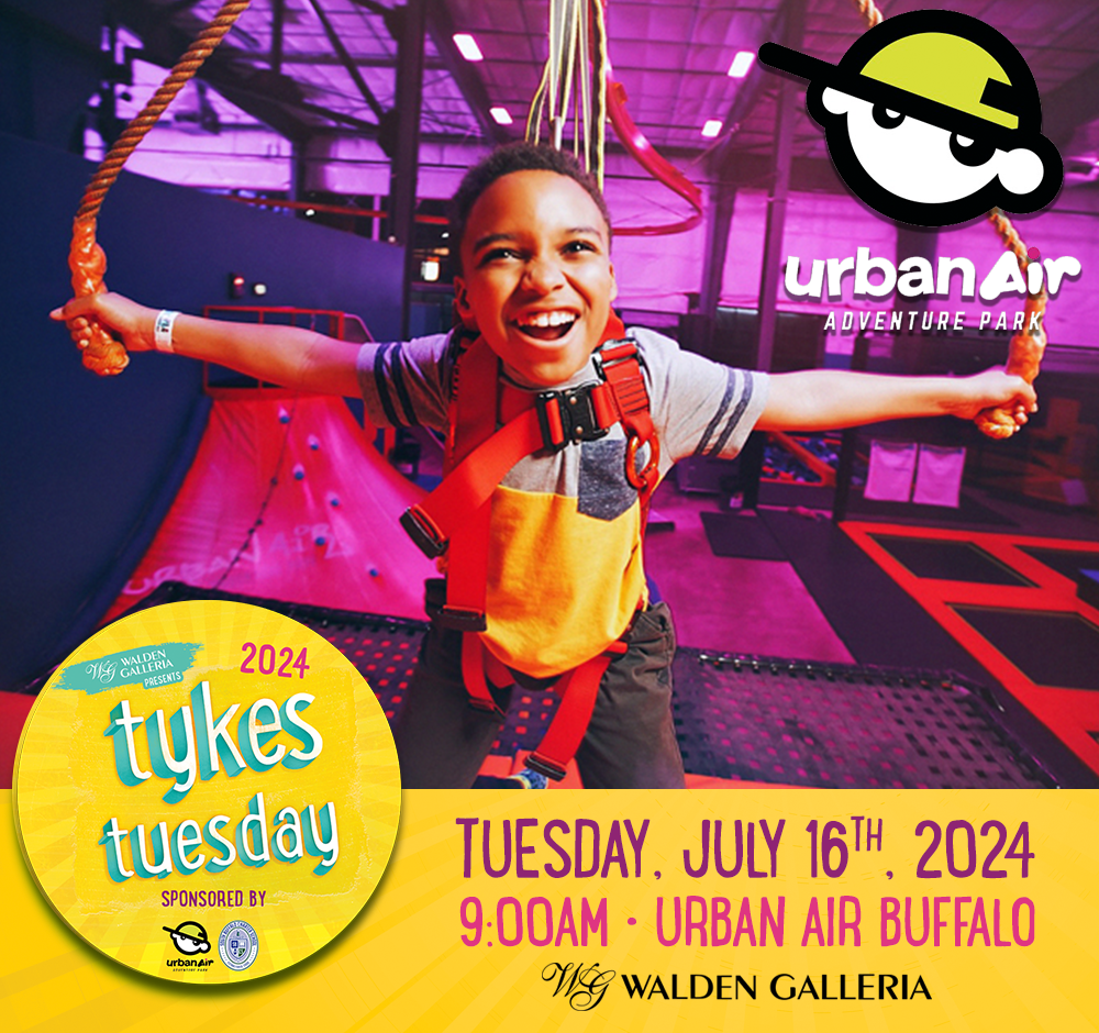 Tykes Tuesday Summer Kids Club Urban Air Event Image 2024